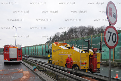 Gdynia. Z niewyjasnionych przyczyn samochod ciezarowy...