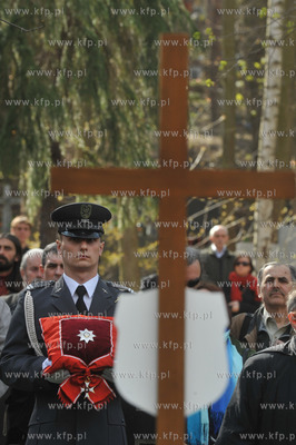 Gdansk. Srebrzysko. Pogrzeb posla, Arkadiusza Rybickiego,...