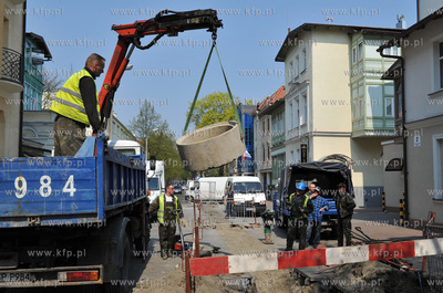 Sopot. Rozpoczal sie remont ulicy Haffnera, ktora na...