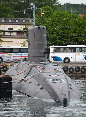 Gdynia Oksywie. Port Marynarki Wojennej.Okret podwodny...