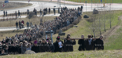 Tradycyjnie w Wielki Piatek na Gorze Jana Pawla II...