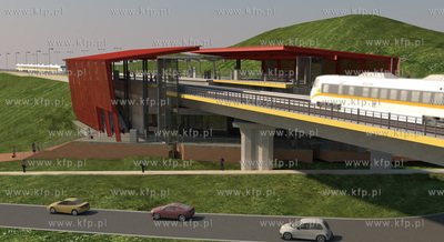 Wizualizacja przystanku PKM Bretowo.
2013 fot. wizualizacja...