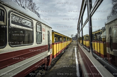 Zuławska Kolej Dojazdowa. Przejazd drezyna motorowa...