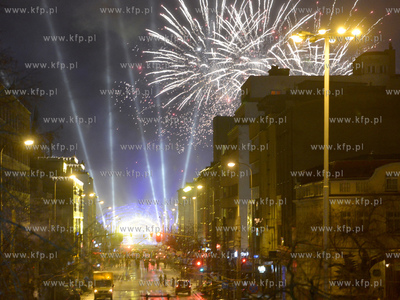 Gdynia - pokaz sztucznych ogni powital Nowy Rok 
31.12.2014
Fot....