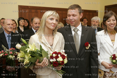 Sopot, Urzad Stanu Cywilnego. Slub tyczkarki Anny Rogowskiej...