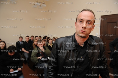 Adam Darski - wokalista, lider metalowej grupy BEHEMOT...