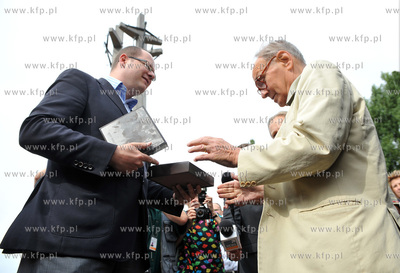 Prezydent Gdanska Pawel Adamowicz spotkal sie przy...