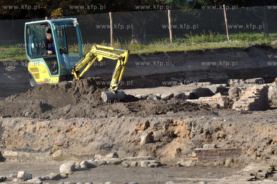 Budowa Muzeum II Wojny Swiatowej na ul. Walowej w Gdansku....