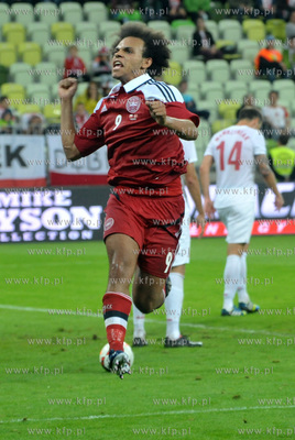 Gdansk. PGE Arena. Mecz towarzyski Polska- Dania. Martin...