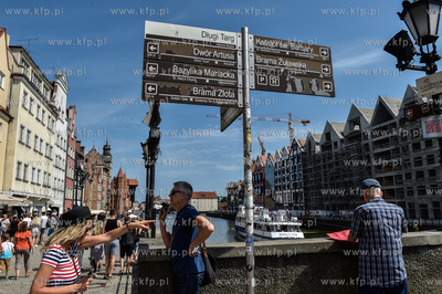 Gdańsk. Motława, Długie Pobrzeże, Zielony Most...