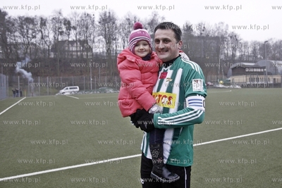 Gdansk. Boisko przy ul. Traugutta.  Noworoczny mecz...