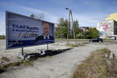 Billboard wyborczy Patformy Obywatelskiej przy ul....