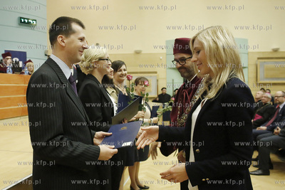 Aula wydziału Prawa i Administracji Uniwersytetu Gdańskiego....