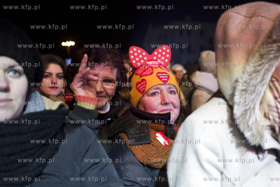 Gdańsk. Targ Węglowy. Wielki Final Orkiestry Swiatecznej...