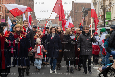 Gdańsk. Parada z okazji Narodowego Święta Niepodległości....
