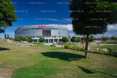 Hala widowiskowo - sportowa Ergo Arena na granicy Gdańska...