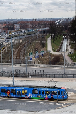 Gdańsk. Panorama z budynku Forum Gdansk.   21.03.2019....