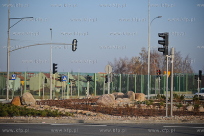 Gdansk. Budowa wezla drogowego Karczemki i trasy WZ....