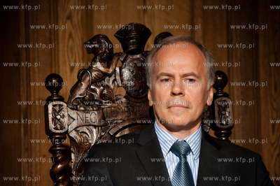 Gdansk. Ratusz Staromiejski. Uroczystosc wreczenia...