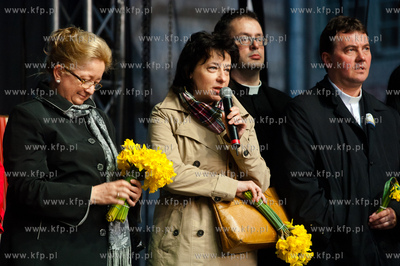 Gdansk. Scena przy Zielonej Bramie. Koncert Ani Rusowicz...