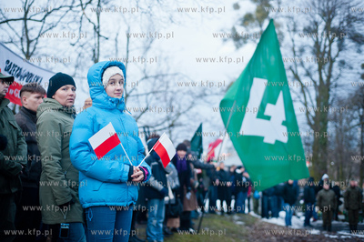 Gdansk. Cmentarz Garnizonowy przy ul. Gielguda. Apel...