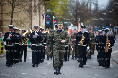 Obchody Swieta Konstytucji 3 Maja w Pruszczu Gdanskim.
Nz...