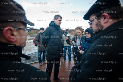 Gdansk. Zbiornik retencyjny Augustowska. Konferencja...