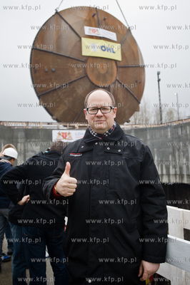 Gdansk. Powstajacy Wezel Marynaki Polskiej. Uroczystosc...
