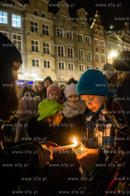 Gdansk. Dlugi Targ. Zuchy i harcerze Choragwi Gdanskiej...