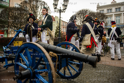 Tczew. Plac Hallera. Piata inscenizacja historyczna...