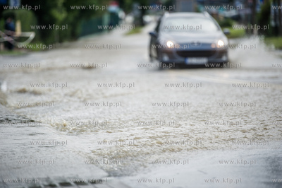 Gdańsk. Skutki silnych opadow, które przeszły nad...