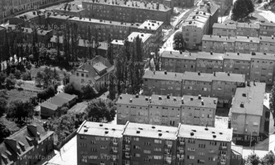 Lotnicza panorama na Gdansk Siedlce i ul. Zakopianska....
