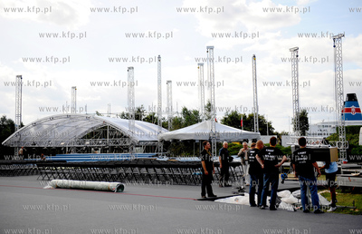Gdansk. Westerplatte. Ostatnie przygotowania przed...