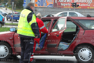 Gdansk. Wypadek na skrzyzowaniu al. Grunwaldzkiej i...