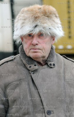 Daniel Olbrychski na planie zdjeciowym polsko - niemieckiego...