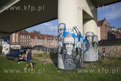 Festiwal Street Art na Młodym Mieście w Gdańsku....