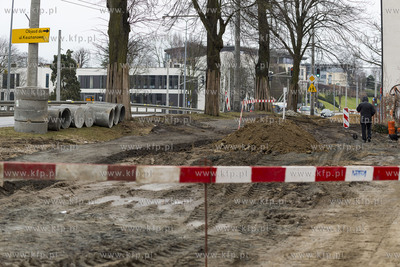 Budowa  międzynarodowej trasy rowerowej R-10, w Gdyni....