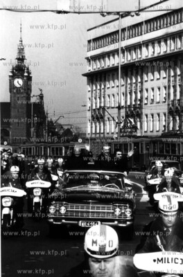 Edward Gierek i Gustaw Husak w Gdansku 1974 (?) Fot....