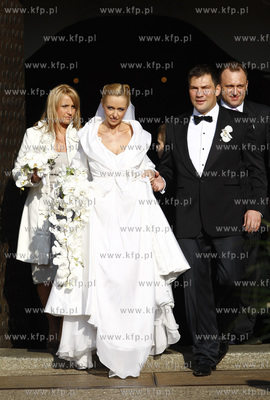 Gdansk. Katedra Oliwska. Slub Dariusza Michalczewskiego...