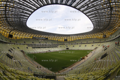 Gdansk. Budowa stadionu PGE Arena Gdansk. Obiekt ten...