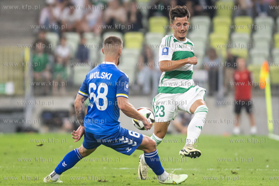 Ekstraklasa. Lechia Gdańsk - Motor Lublin. Nz. Miłosz...