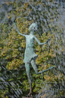 Gdansk. Wrzeszcz. Fontanna przy Placu Generala Jozefa...