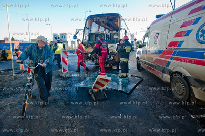 Gdansk. Skrzyzowanie ulic Wosia Budzysza i majora Henryka...