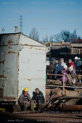 Stocznia Gdansk. Pochylnia B1. Wodowanie promu pasazersko-samochodowego...