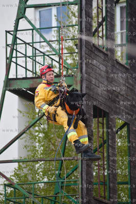 Gdansk Oliwa. Jednostka Strazy Pozarnej przy ul. Beniowskiego....