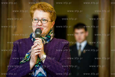 Gdansk. Nowy Ratusz. Uroczystosc wreczenia nagrod w...