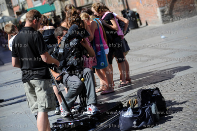 Grupa filmowcow z UEFA realizuje w Polsce cykl krotkich...
