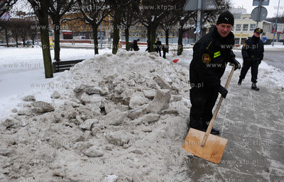 Gdansk. Ul. Powstancow Warszawskich. Straz Miejska,...