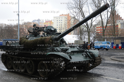 Plan zdjeciowy filmu o masakrze robotnikow na Wybrzezu...