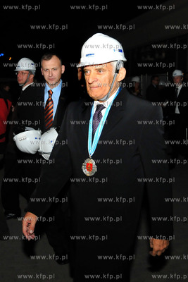 Uroczystos wmurowania kamienia wegielnego pod rozbudowe...